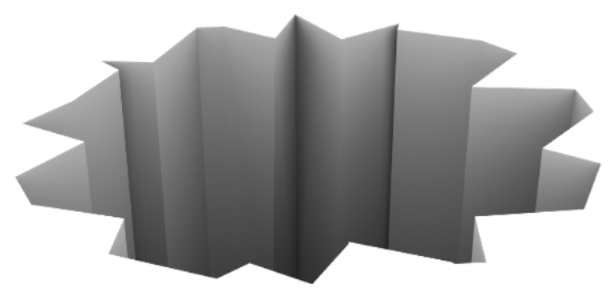 a deep pit
