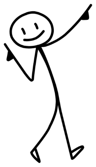 a person pointing